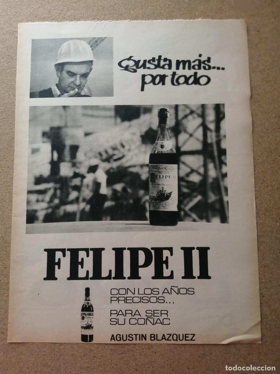 Otros art&iacute;culos de coleccionismo en papel: ANUNCIO. BRANDY FELIPE II