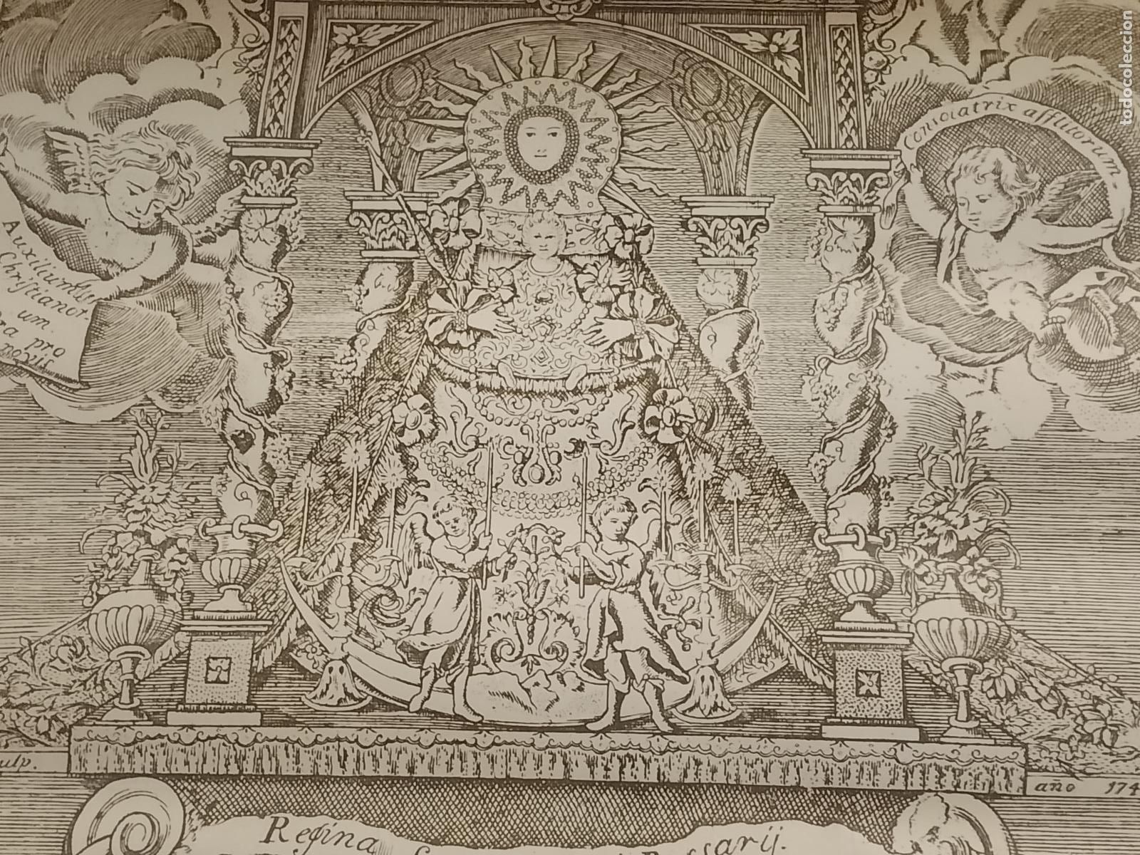 Otros art&iacute;culos de coleccionismo en papel: 69.5 X 50 CM IMAGEN NUESTRA SE&Ntilde;ORA LA VIRGEN DEL ROSARIO PATRONA DE LA CIUDAD DE CADIZ