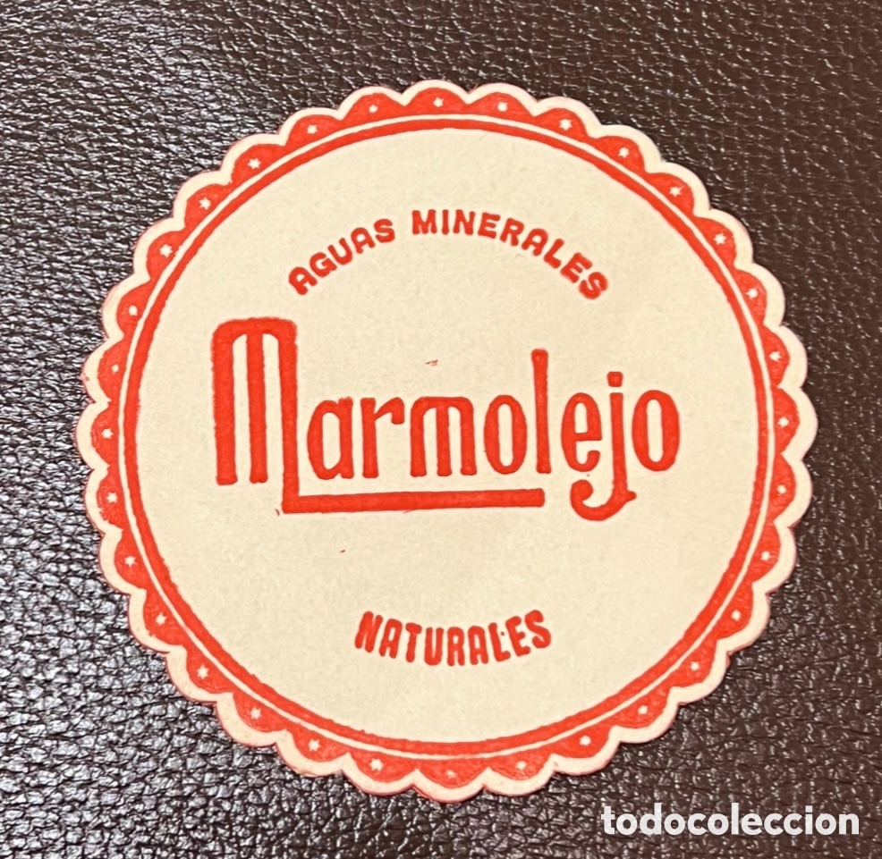 Otros art&iacute;culos de coleccionismo en papel: Posavasos. MARMOLEJO. Aguas Minerales Naturales. Ja&eacute;n. A&ntilde;os 70.