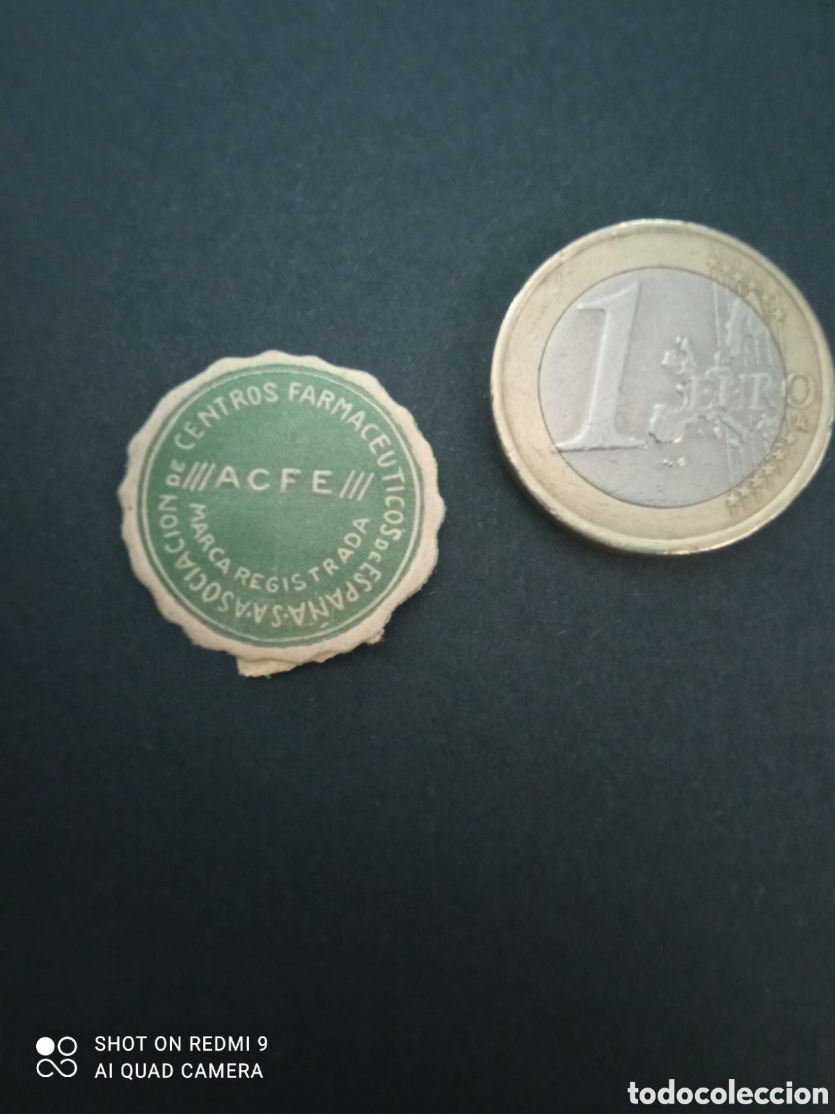 Otros art&iacute;culos de coleccionismo en papel: ( etiqueta a&ntilde;os 30 40) Centros farmac&eacute;uticos de Espa&ntilde;a SA asociaci&oacute;n ACFE