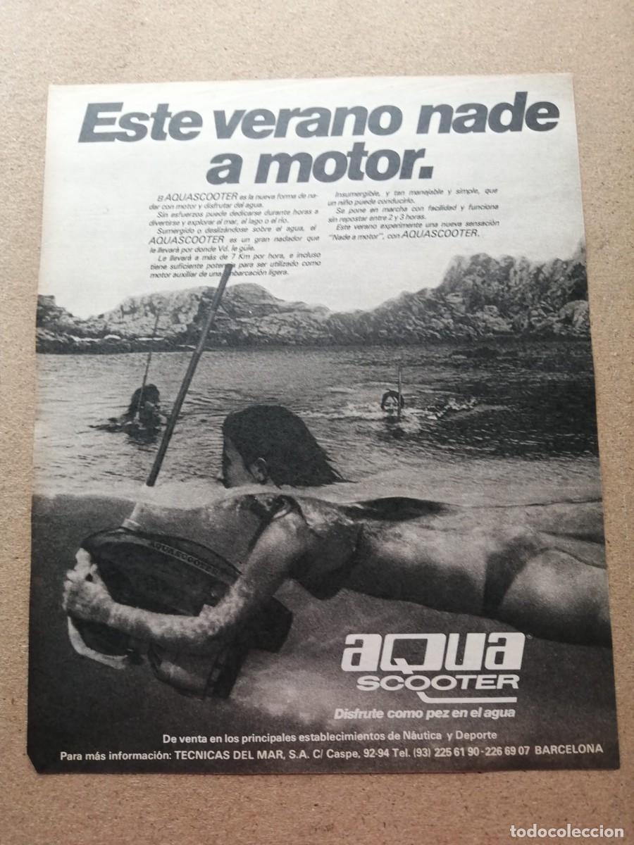 Otros art&iacute;culos de coleccionismo en papel: ANUNCIO. ACQUA SCOOTER