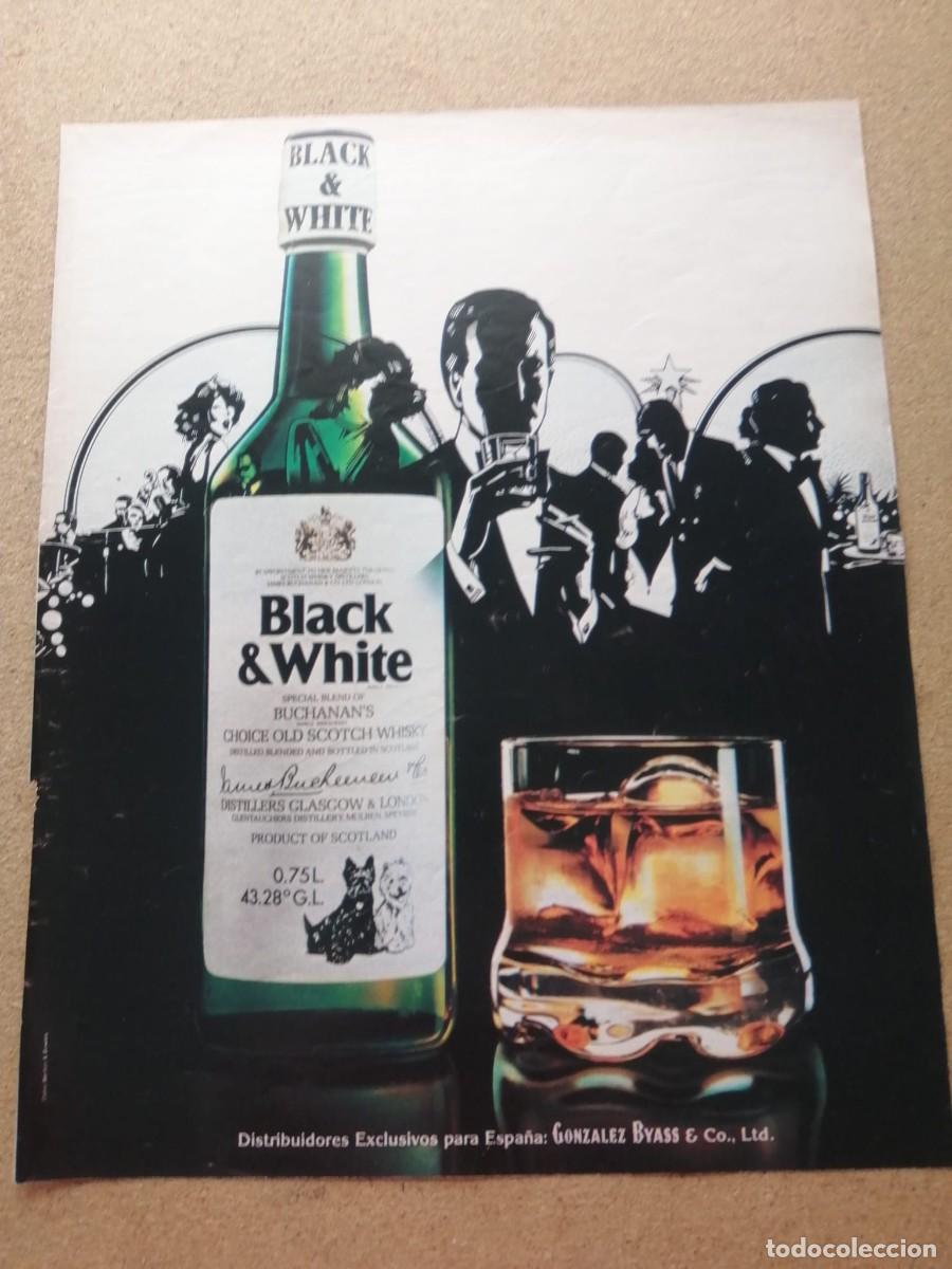 Otros art&iacute;culos de coleccionismo en papel: ANUNCIO. WHISKY BLACK & WHITE