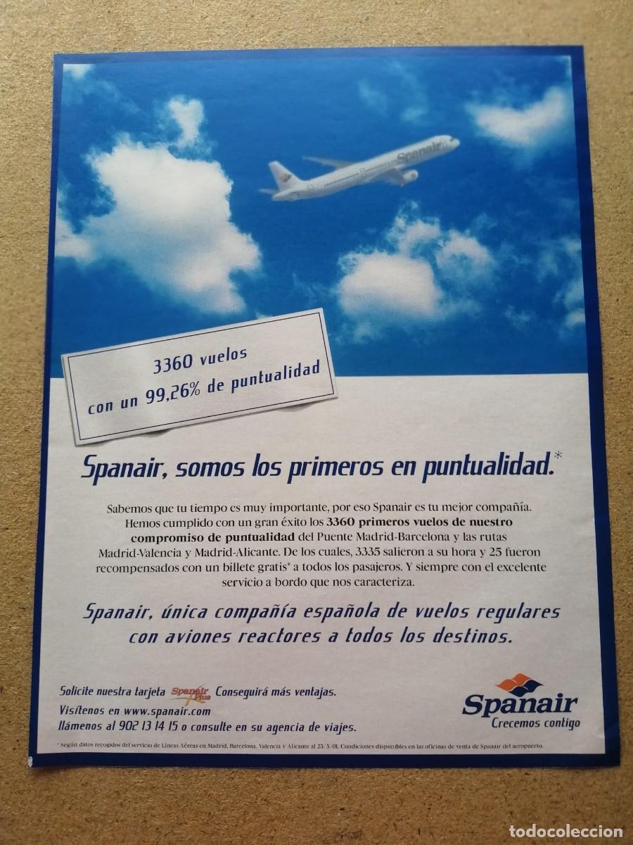Otros art&iacute;culos de coleccionismo en papel: ANUNCIO. SPANAIR....