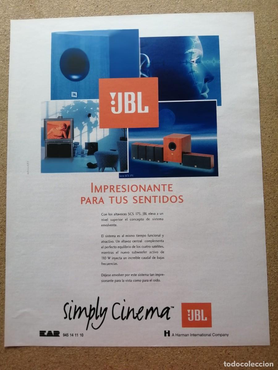 Otros art&iacute;culos de coleccionismo en papel: ANUNCIO. JBL SIMPLY CINEMA