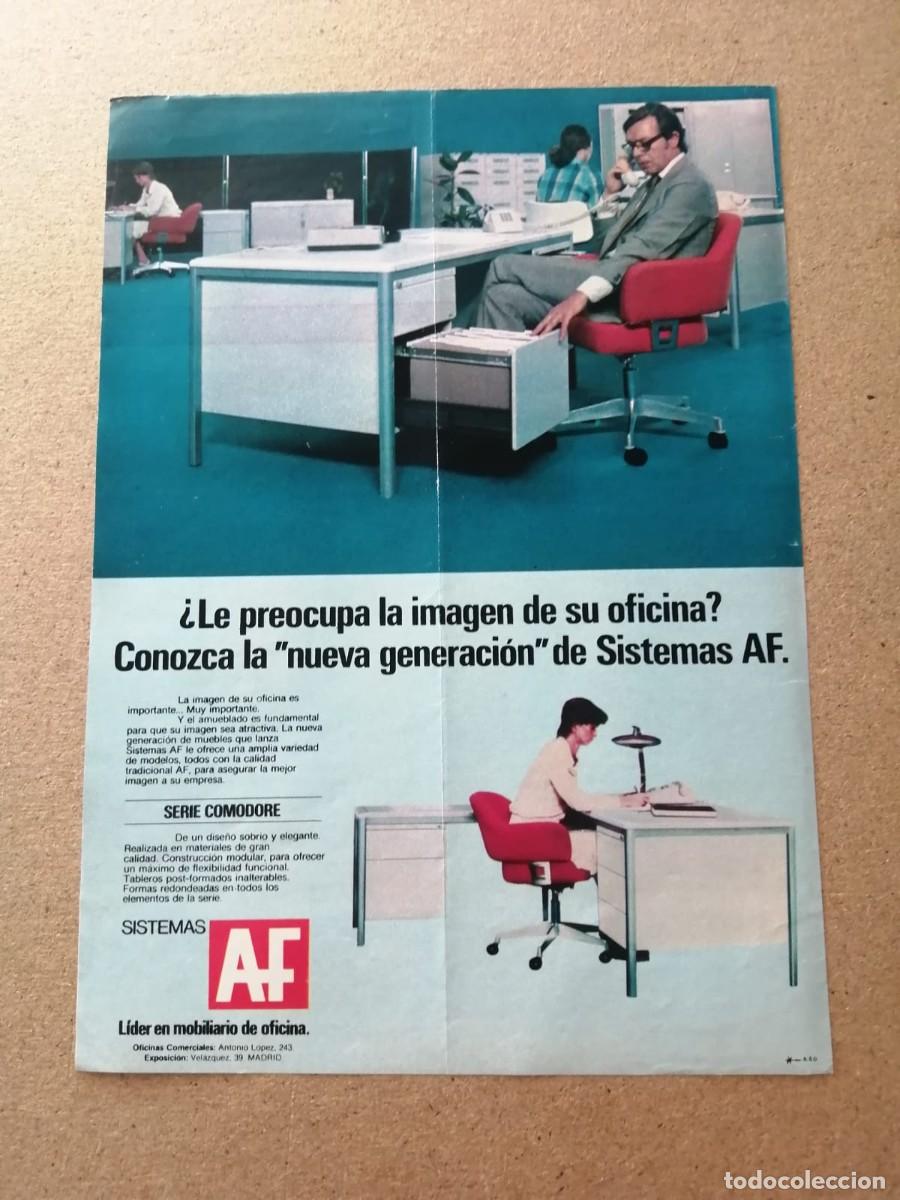 Otros art&iacute;culos de coleccionismo en papel: ANUNCIO. SISTEMAS AF, MOBILIARIO DE OFICINA