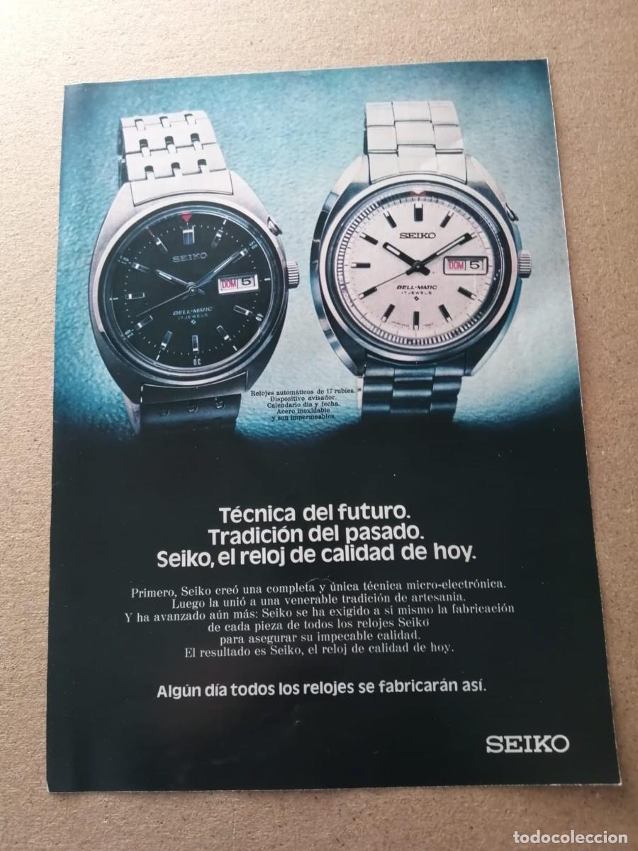 Otros art&iacute;culos de coleccionismo en papel: ANUNCIO. RELOJES SEIKO