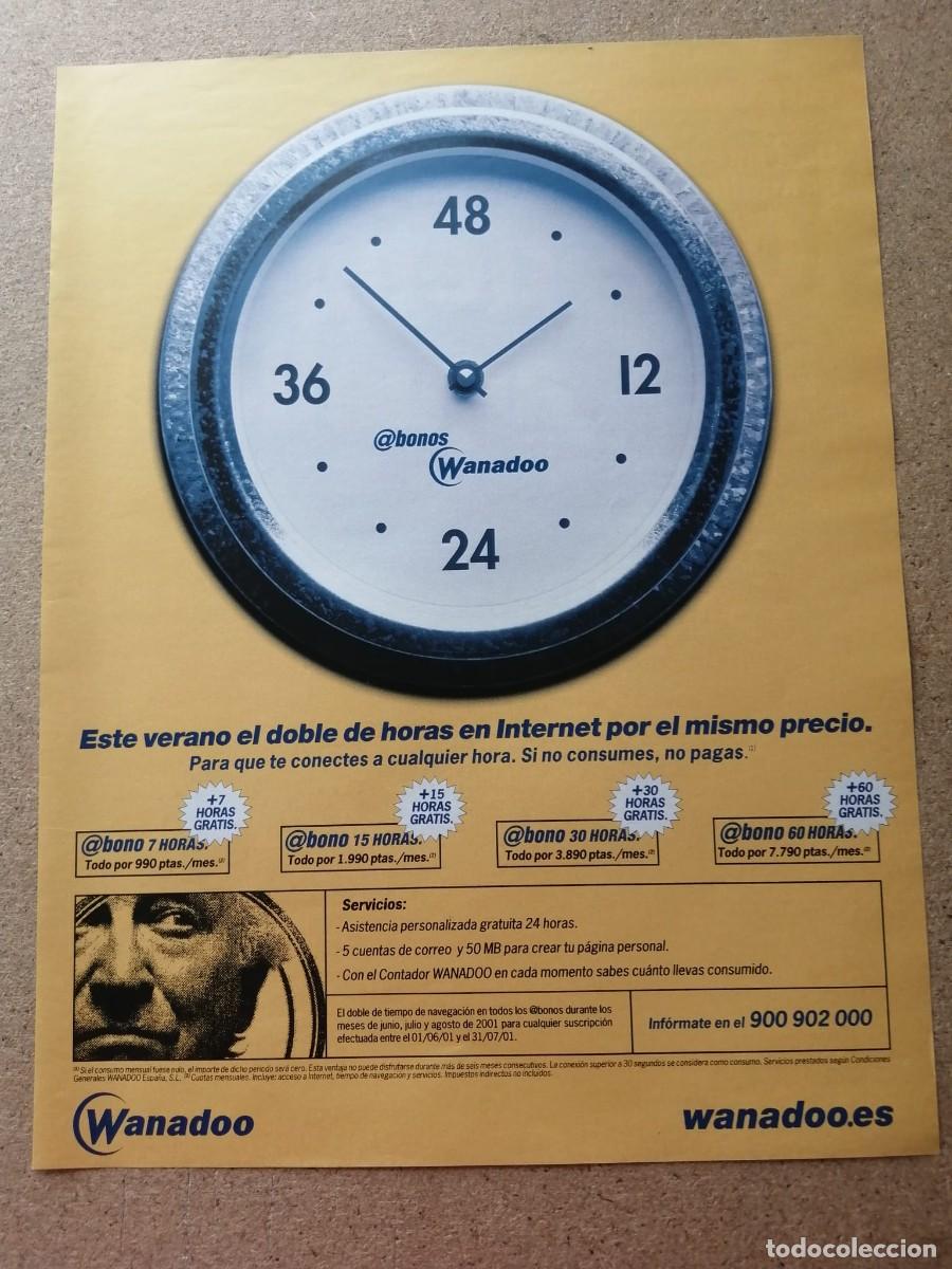 Otros art&iacute;culos de coleccionismo en papel: ANUNCIO. WANADOO....