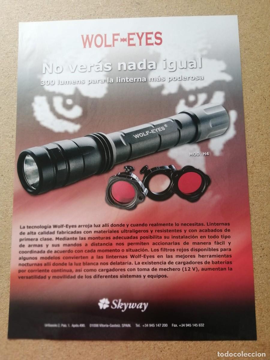 Otros art&iacute;culos de coleccionismo en papel: ANUNCIO. LINTERNA WOLF EYES