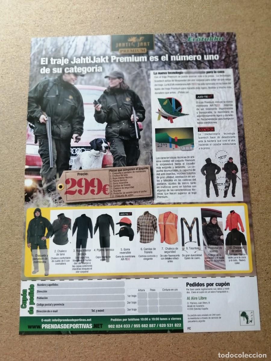 Otros art&iacute;culos de coleccionismo en papel: ANUNCIO. TRAJE DE CAZA JAHTIJAKT PREMIUM