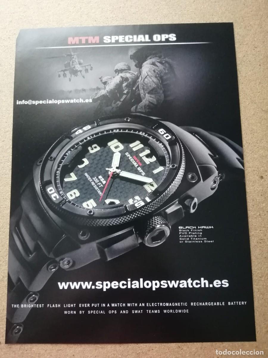 Otros art&iacute;culos de coleccionismo en papel: ANUNCIO. RELOJ MTM SPECIAL OPS