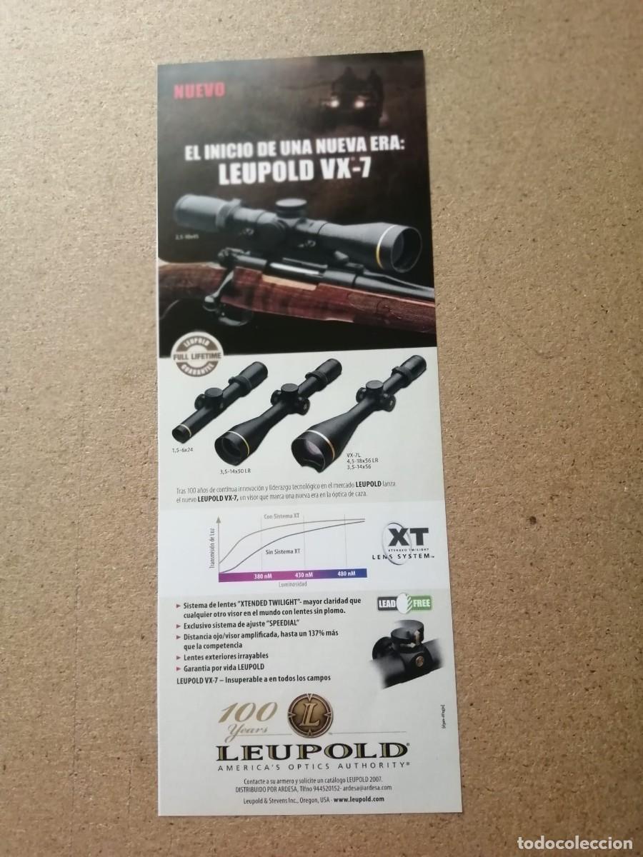 Otros art&iacute;culos de coleccionismo en papel: ANUNCIO. LEUPOLD AMERICA' S OPTICS AUTHORITY