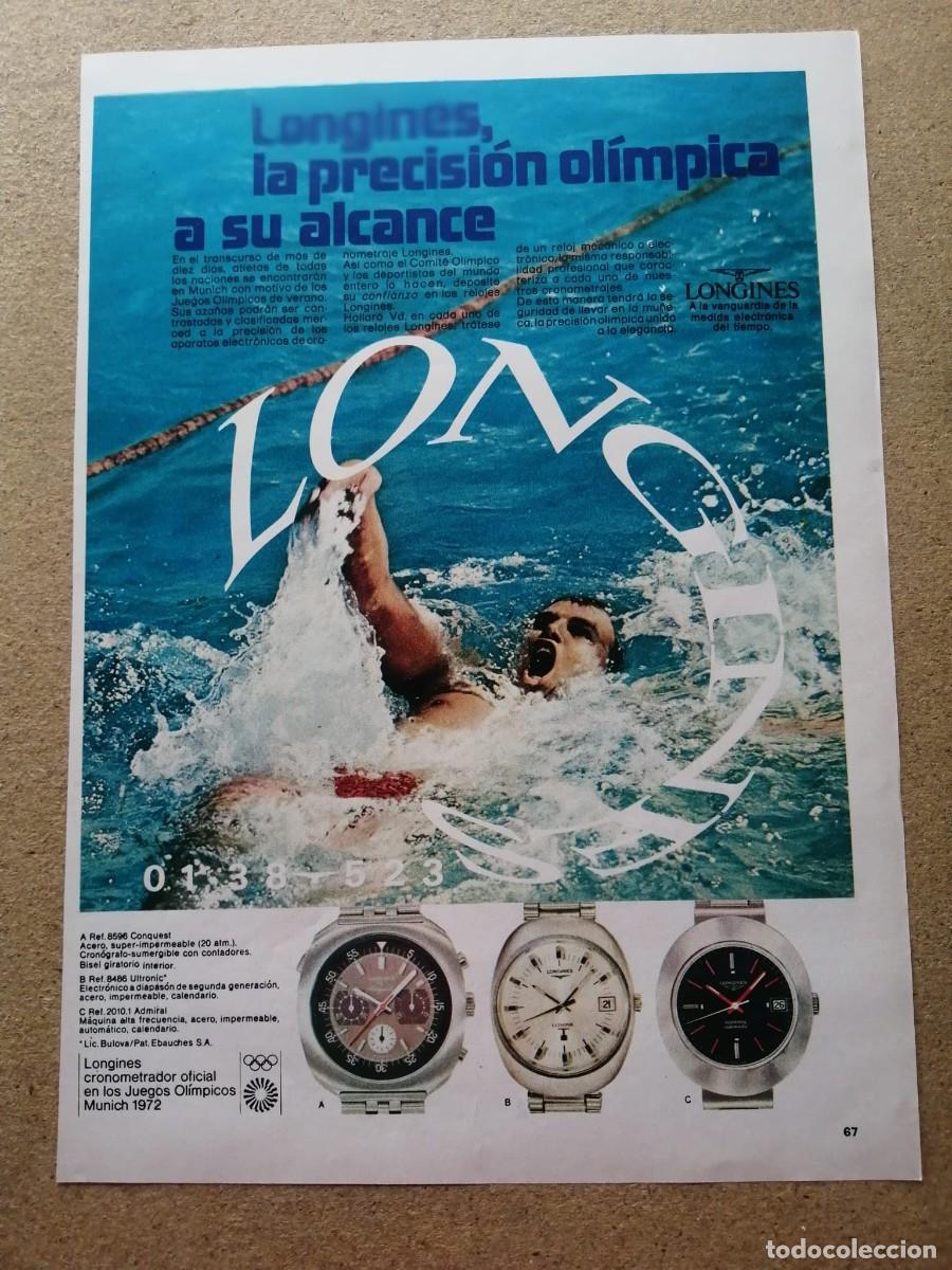 Otros art&iacute;culos de coleccionismo en papel: ANUNCIO. RELOJ LONGINES
