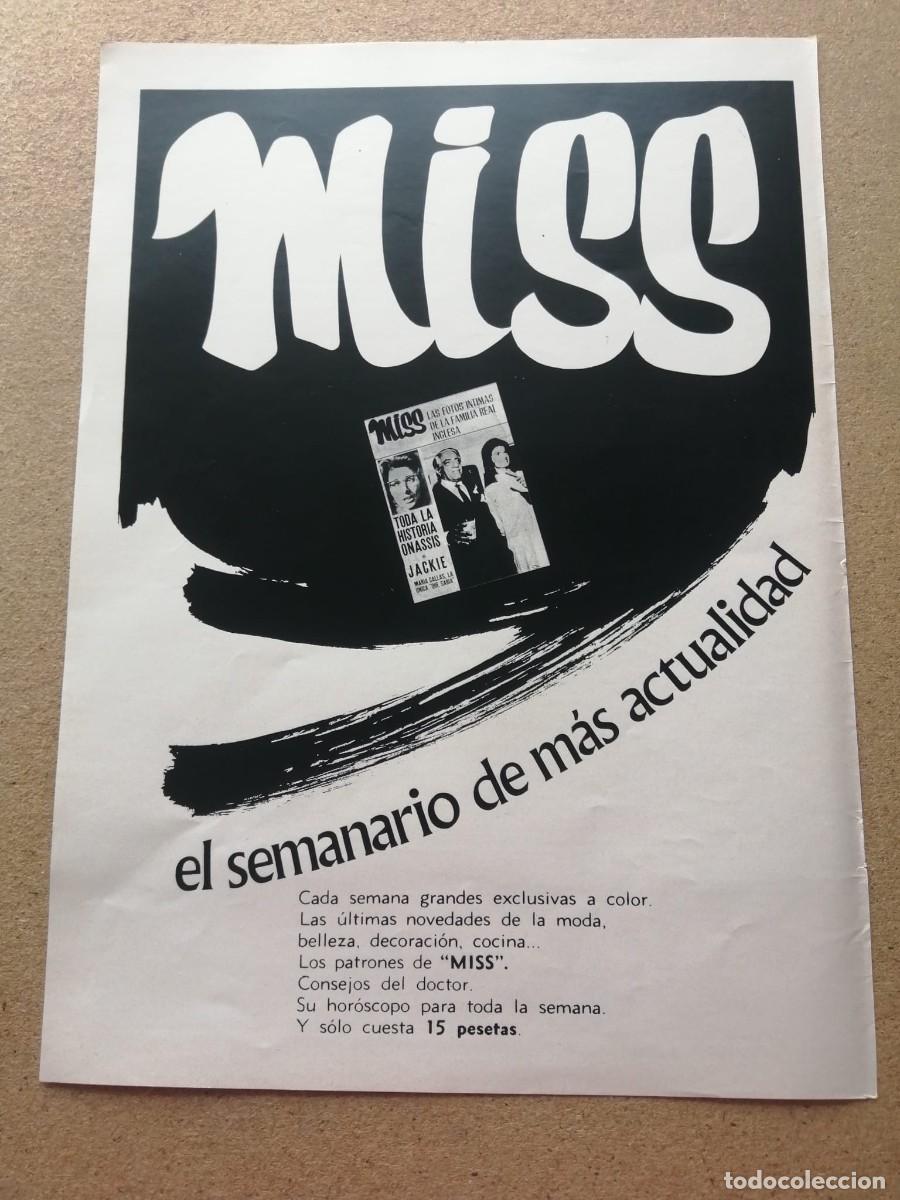 Otros art&iacute;culos de coleccionismo en papel: ANUNCIO. REVISTA MISS