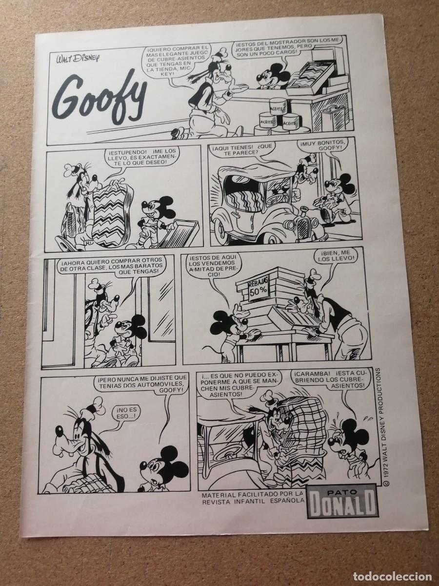 Otros art&iacute;culos de coleccionismo en papel: HOJA COMIC. GOOFY...