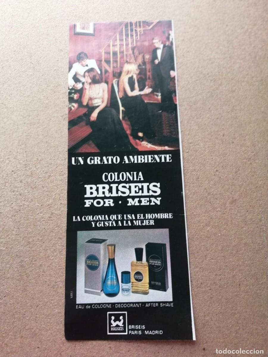 Otros art&iacute;culos de coleccionismo en papel: ANUNCIO. COLONIA BRISEIS FOR MEN