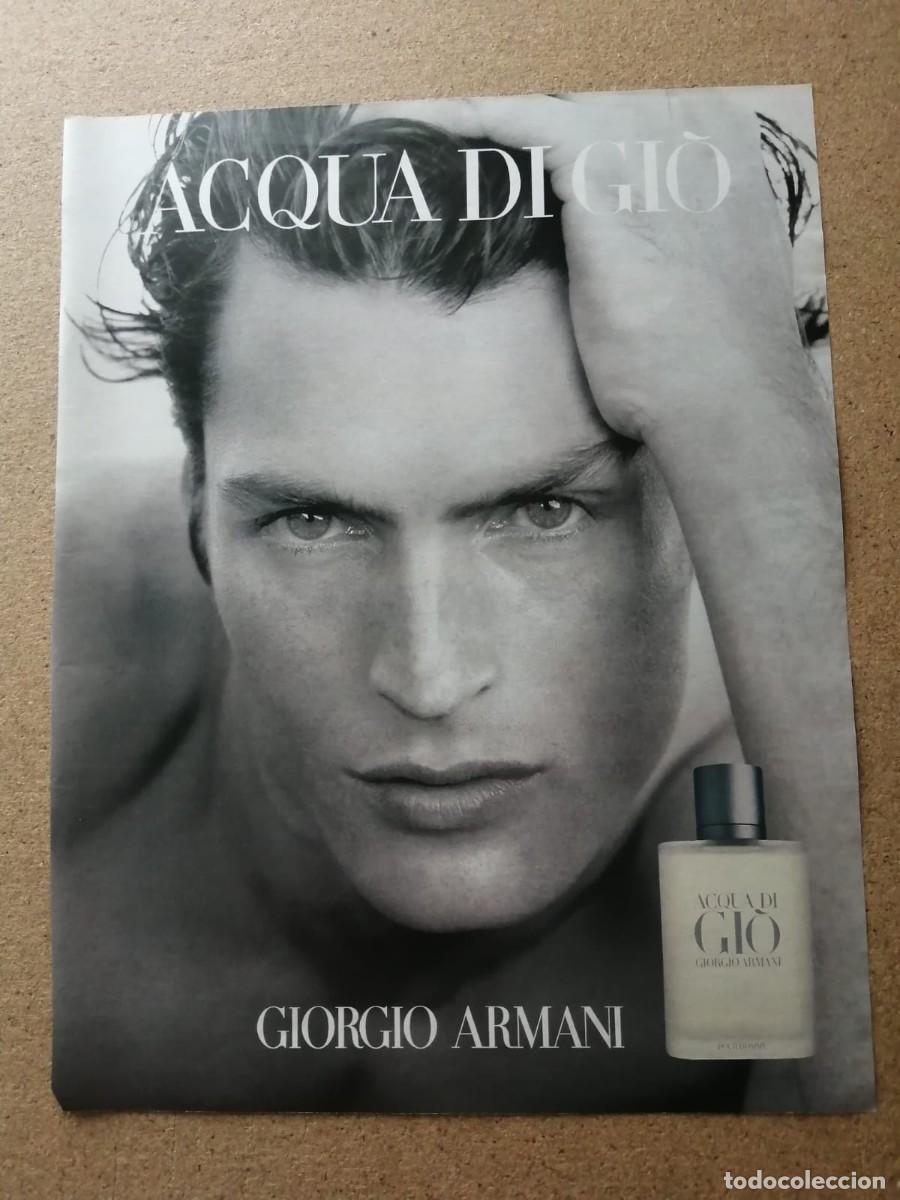 Otros art&iacute;culos de coleccionismo en papel: ANUNCIO. ACQUA DL GIO. GIORGIO ARMANI