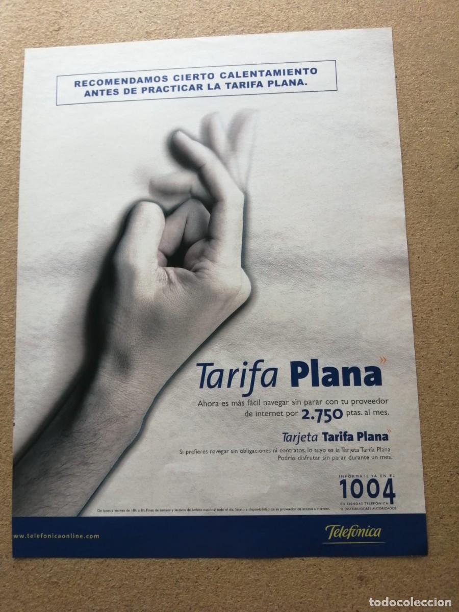 Otros art&iacute;culos de coleccionismo en papel: ANUNCIO. TARIFA PLANA DE TELEFONICA