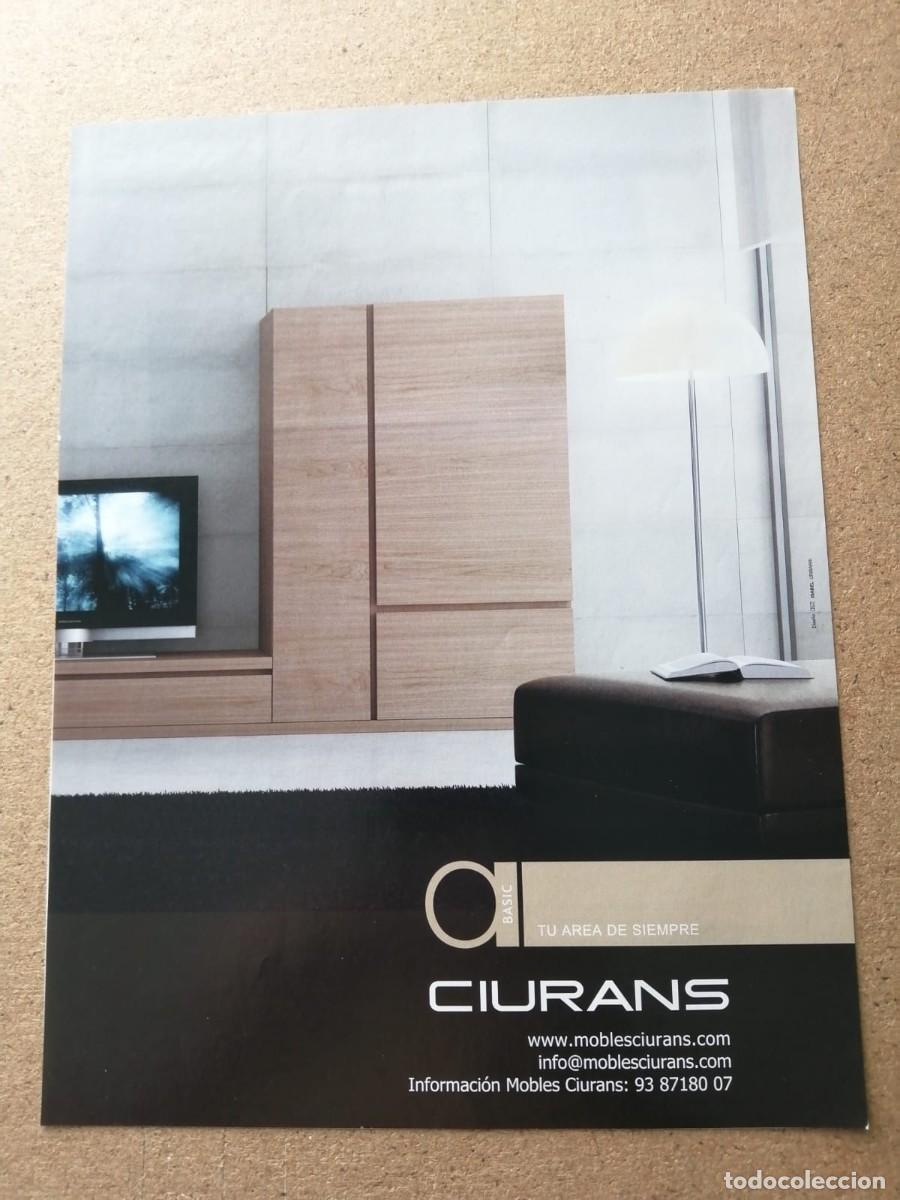 Otros art&iacute;culos de coleccionismo en papel: ANUNCIO. MOBLES CIURANS