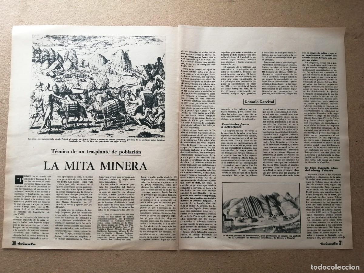Otros art&iacute;culos de coleccionismo en papel: REPORTAJE. LA MITA MINERA