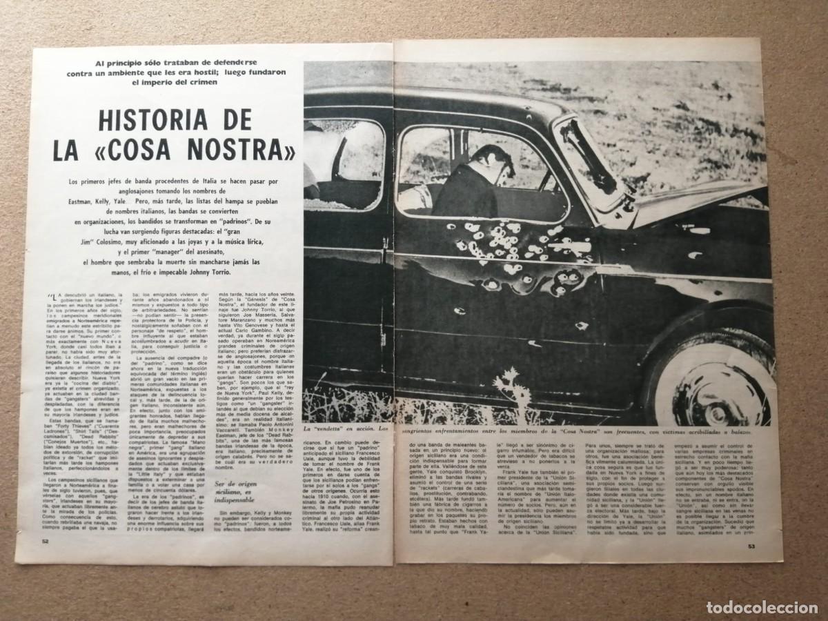 Otros art&iacute;culos de coleccionismo en papel: REPORTAJE. HISTORIA DE LA COSA NOSTRA