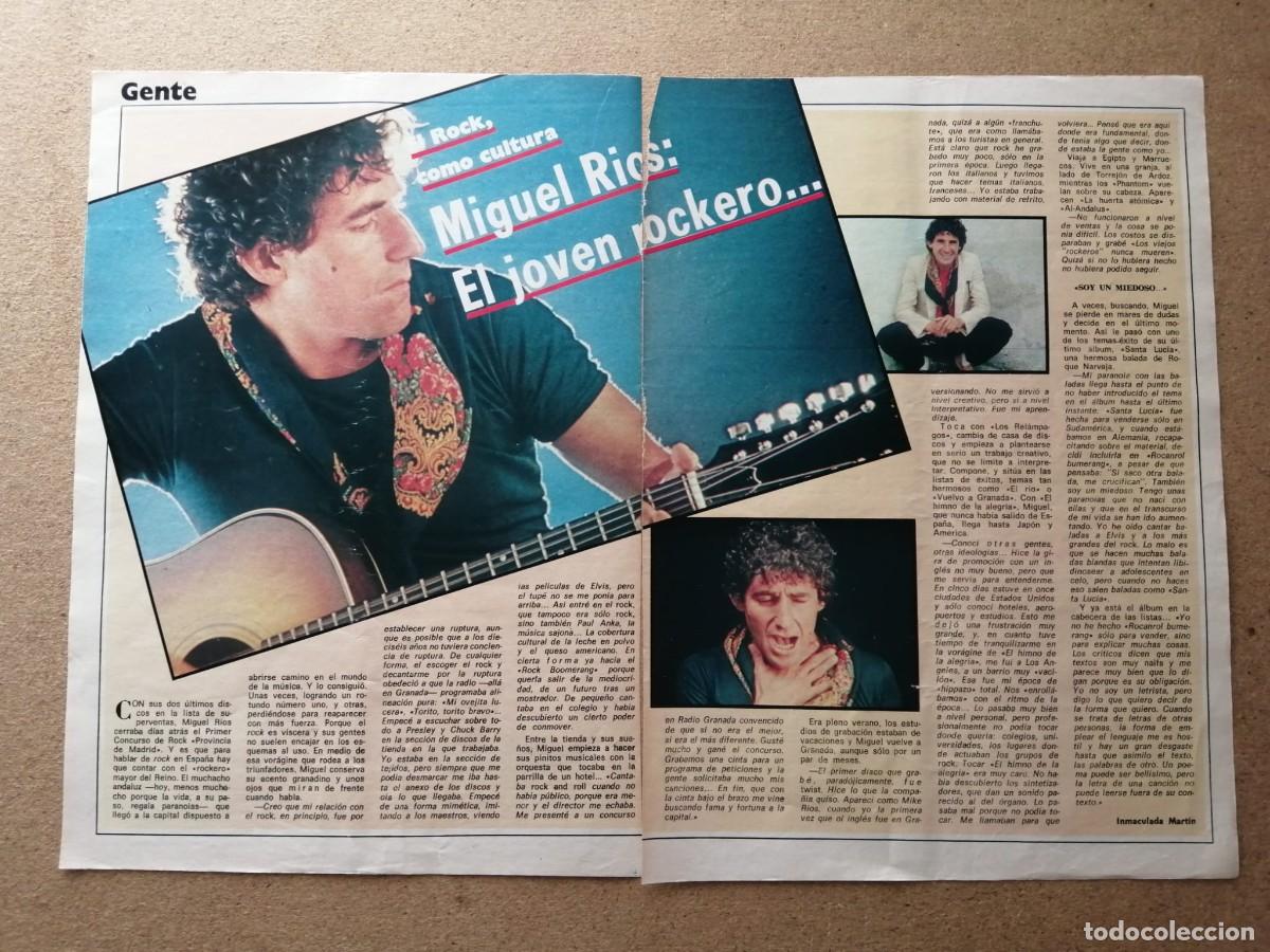 Otros art&iacute;culos de coleccionismo en papel: REPORTAJE. MIGUEL RIOS, EL JOVEN ROCKERO