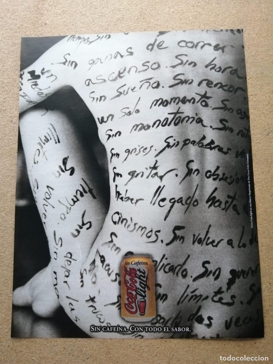 Otros art&iacute;culos de coleccionismo en papel: ANUNCIO, COCA COLA LIGHT