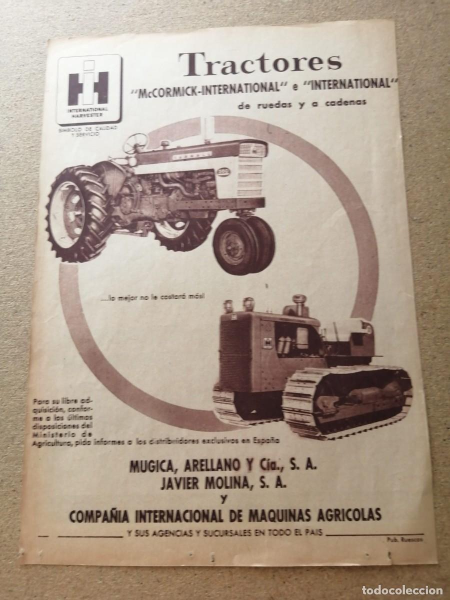 Otros art&iacute;culos de coleccionismo en papel: ANUNCIO. TRACTORES McCORMICK INTERNATIONAL