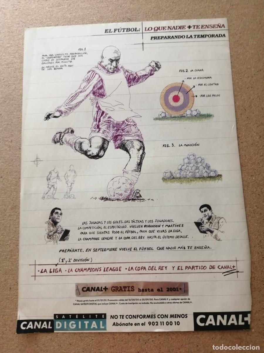 Otros art&iacute;culos de coleccionismo en papel: ANUNCIO. FUTBOL EN CANAL DIGITAL CANAL +