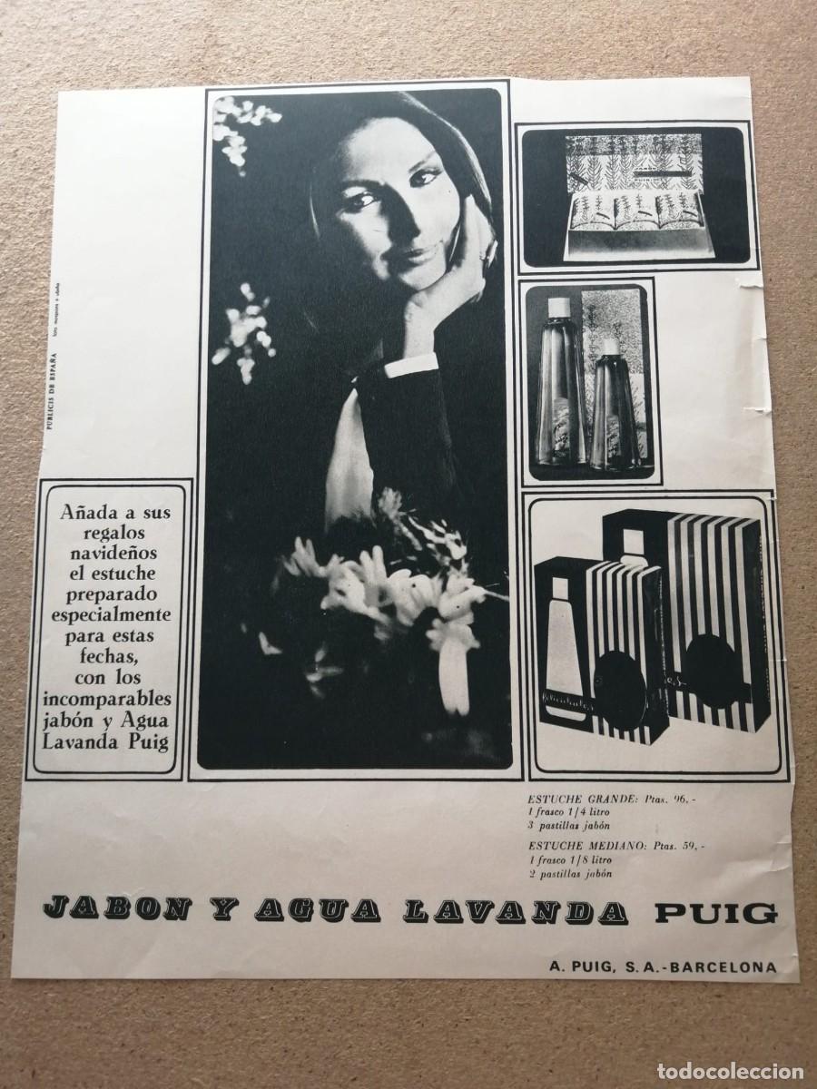 Otros art&iacute;culos de coleccionismo en papel: ANUNCIO. JABON Y AGUA LAVANDA PUIG