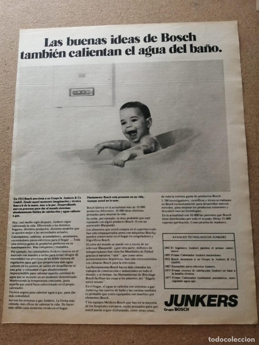 Otros art&iacute;culos de coleccionismo en papel: ANUNCIO. CALENTADORES JUNKERS
