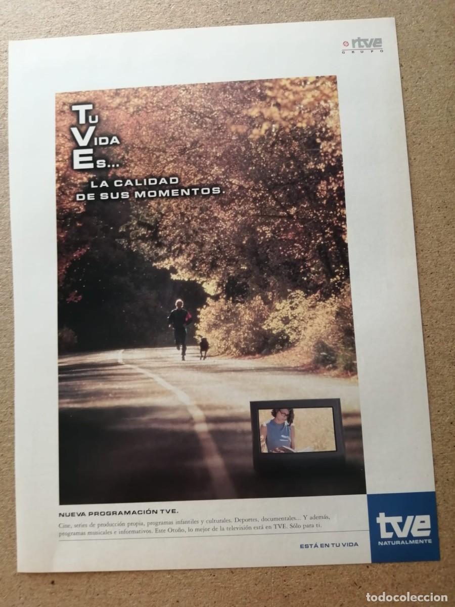 Otros art&iacute;culos de coleccionismo en papel: ANUNCIO. TVE. LA CALIDAD DE SUS MOMENTOS