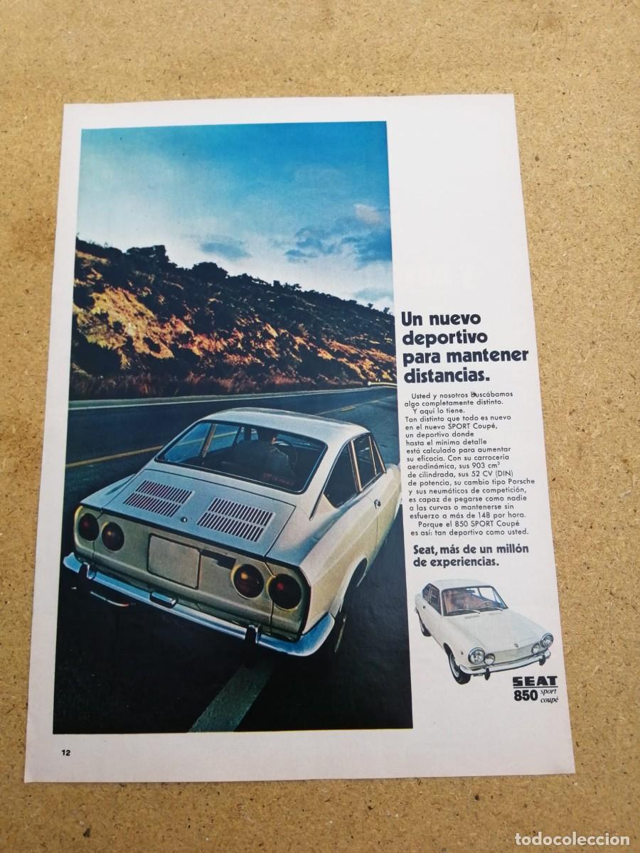 Otros art&iacute;culos de coleccionismo en papel: ANUNCIO. SEAT 850...