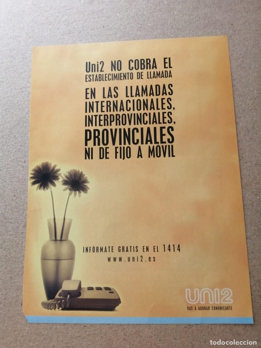 Otros art&iacute;culos de coleccionismo en papel: ANUNCIO. UNI2.......