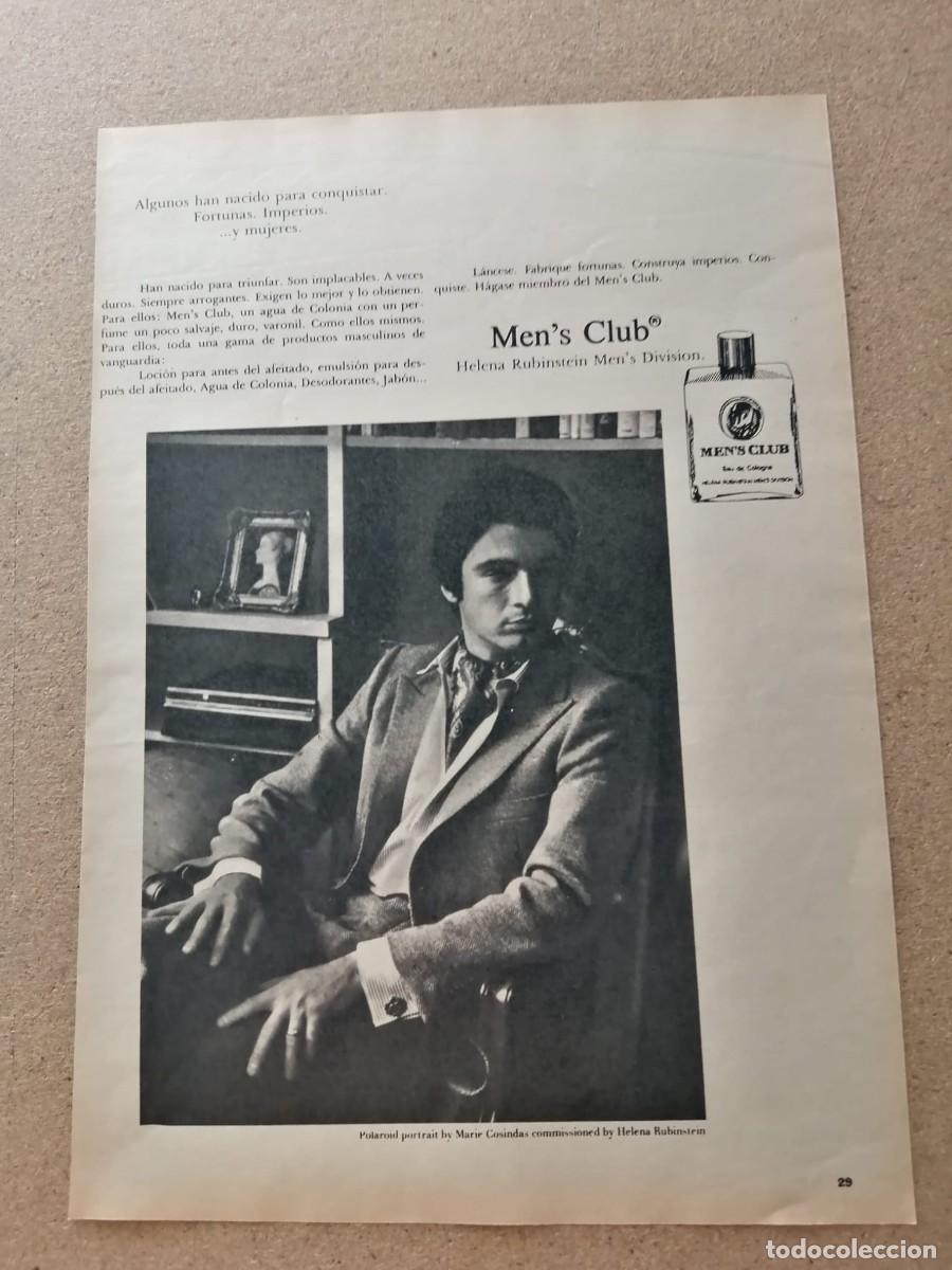 Otros art&iacute;culos de coleccionismo en papel: ANUNCIO. EAU DE COLOGNE MEN'S CLUB
