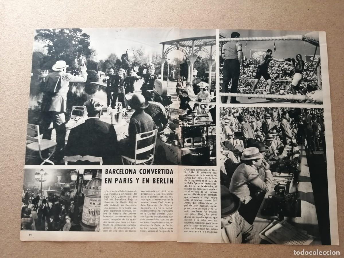 Otros art&iacute;culos de coleccionismo en papel: REPORTAJE. BARCELONA ACOGE EL RODAJE DE LA GRAN ESPERANZA BLANCA