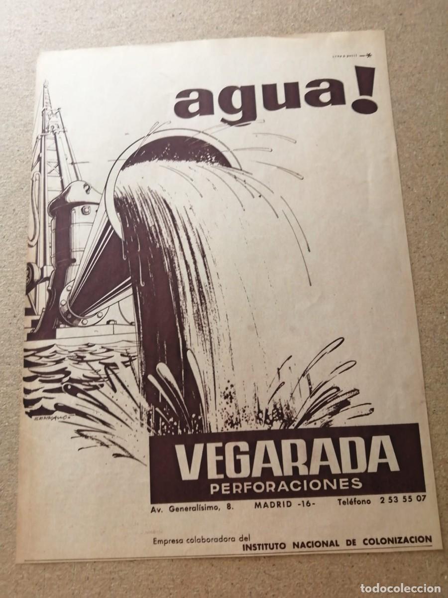 Otros art&iacute;culos de coleccionismo en papel: ANUNCIO. VEGARADA PERFORACIONES... AGUA!!!