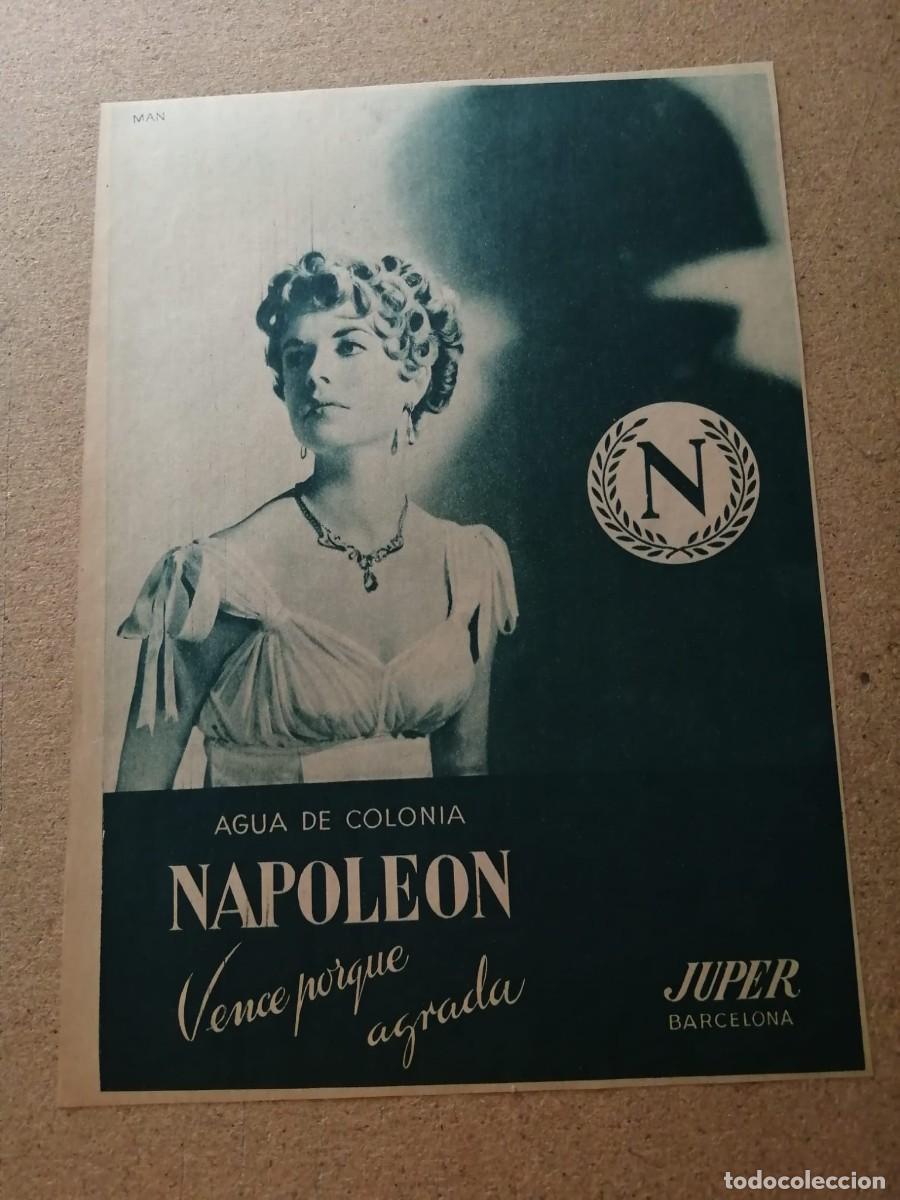Otros art&iacute;culos de coleccionismo en papel: ANUNCIO. AGUA DE COLONIA NAPOLEON