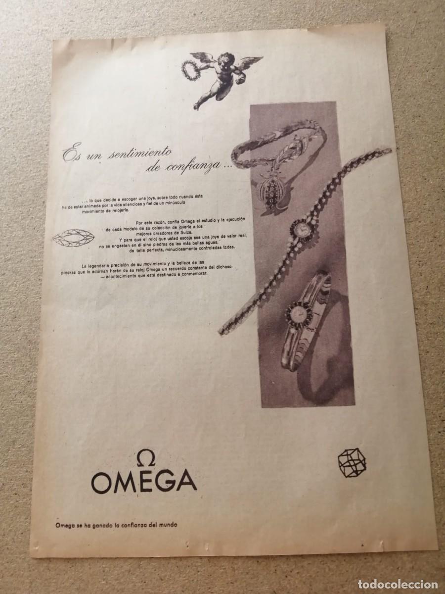 Otros art&iacute;culos de coleccionismo en papel: ANUNCIO. RELOJES OMEGA
