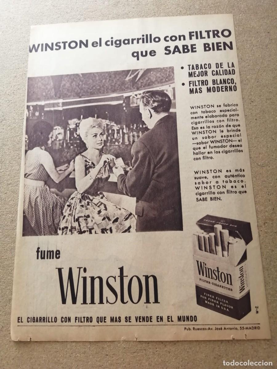 Otros art&iacute;culos de coleccionismo en papel: ANUNCIO. FUME WINSTON