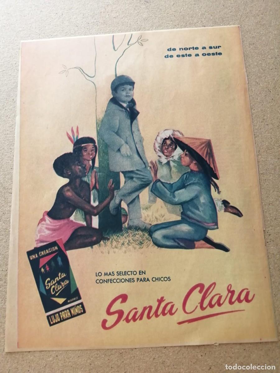 Otros art&iacute;culos de coleccionismo en papel: ANUNCIO. CONFECCIONES SANTA CLARA