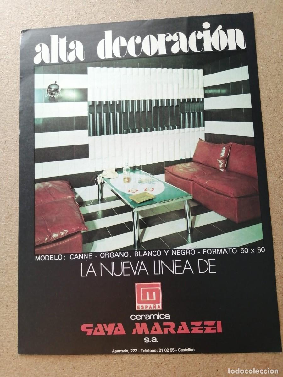 Otros art&iacute;culos de coleccionismo en papel: ANUNCIO. ALTA DECORACION CERAMICA GAYA MARAZZI