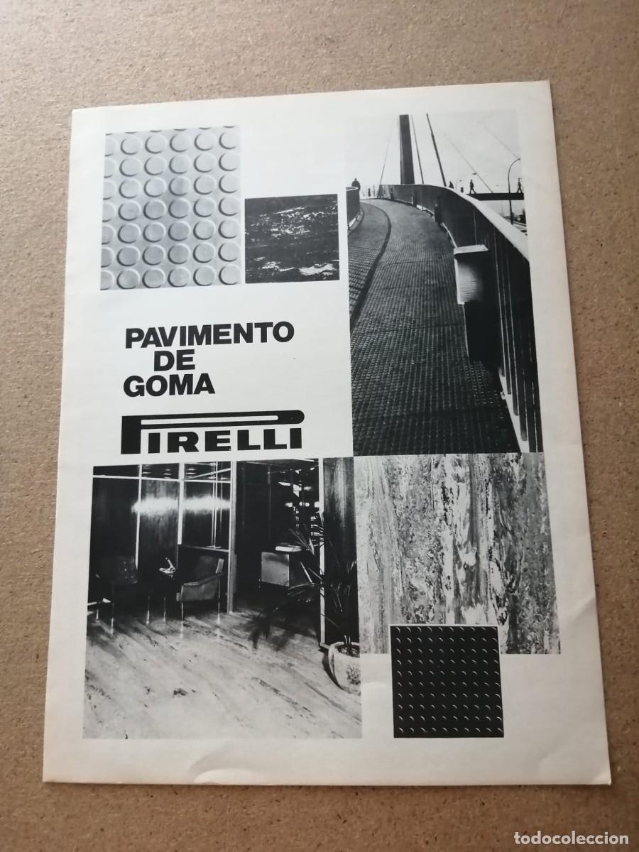 Otros art&iacute;culos de coleccionismo en papel: ANUNCIO. PAVIMENTOS DE GOMA PIRELLI