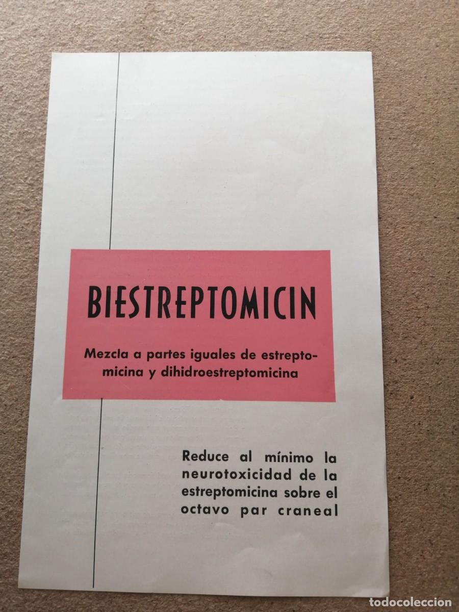 Otros art&iacute;culos de coleccionismo en papel: ANUNCIO. BIESTREPTOMICIN