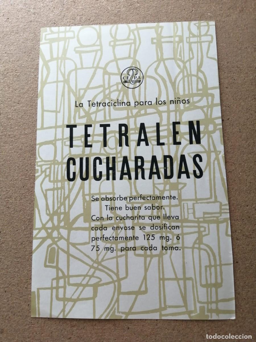 Otros art&iacute;culos de coleccionismo en papel: ANUNCIO. TETRALEN CUCHARADAS