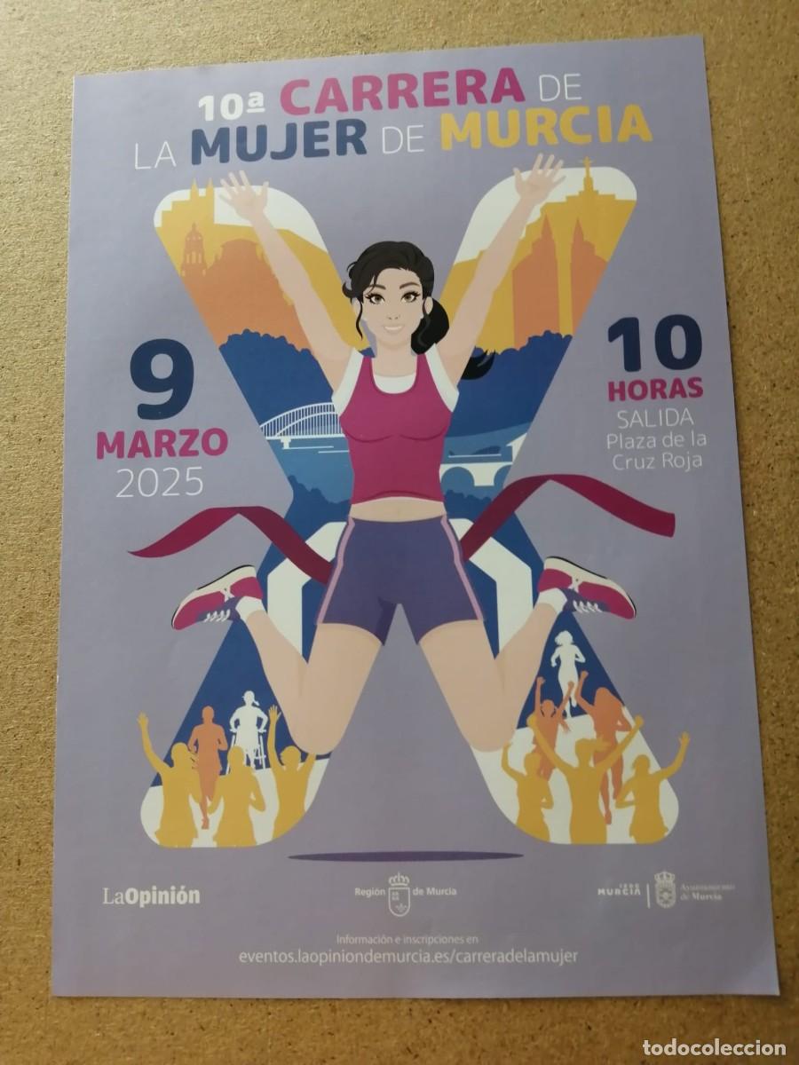 Otros art&iacute;culos de coleccionismo en papel: ANUNCIO. 10&ordf; CARRERA DE LA MUJER DE MURCIA, 9 MARZO 2025