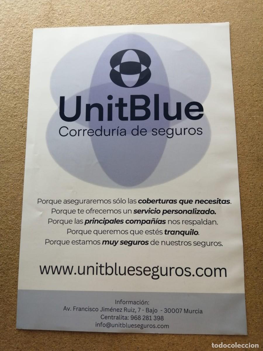 Otros art&iacute;culos de coleccionismo en papel: ANUNCIO. UNITBLUE, CORREDURIA DE SEGUROS