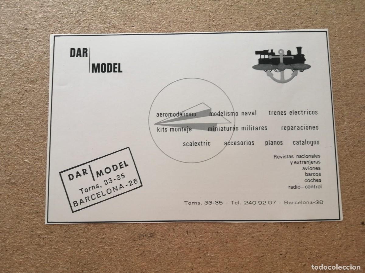 Otros art&iacute;culos de coleccionismo en papel: ANUNCIO. AEROMODELISMO DAR MODEL (BARCELONA)
