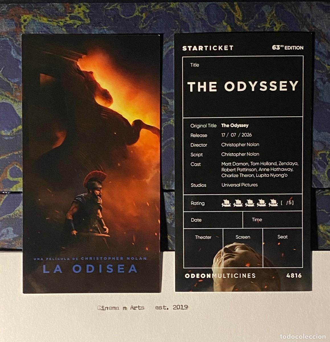 Collectionnisme Papier divers: Entrada coleccionista StarTicket #63 - LA ODISEA - The Odyssey (2026) - Christopher Nolan