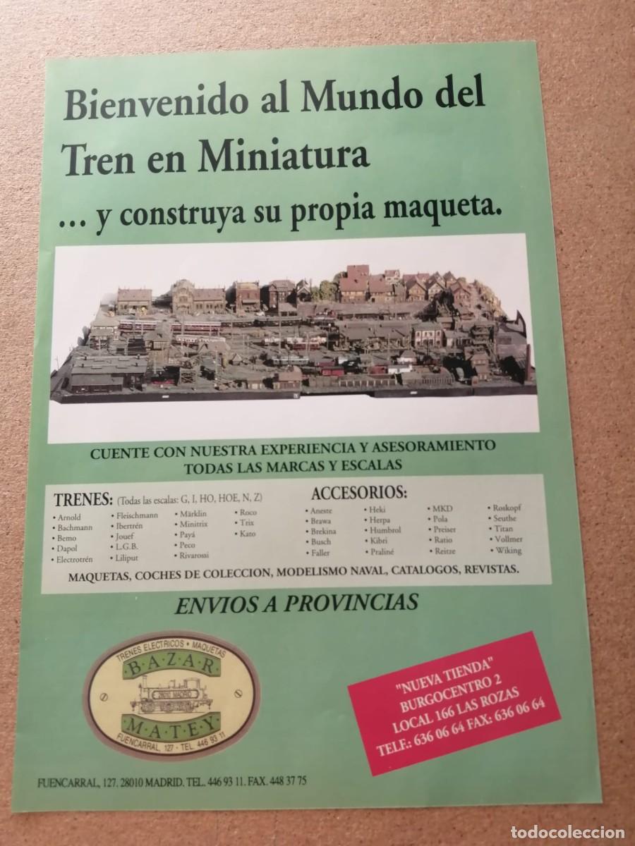 Otros art&iacute;culos de coleccionismo en papel: ANUNCIO. BAZAR MATEY (MADRID) BIENVENIDO AL MUNDO DEL TREN EN MINIATURA