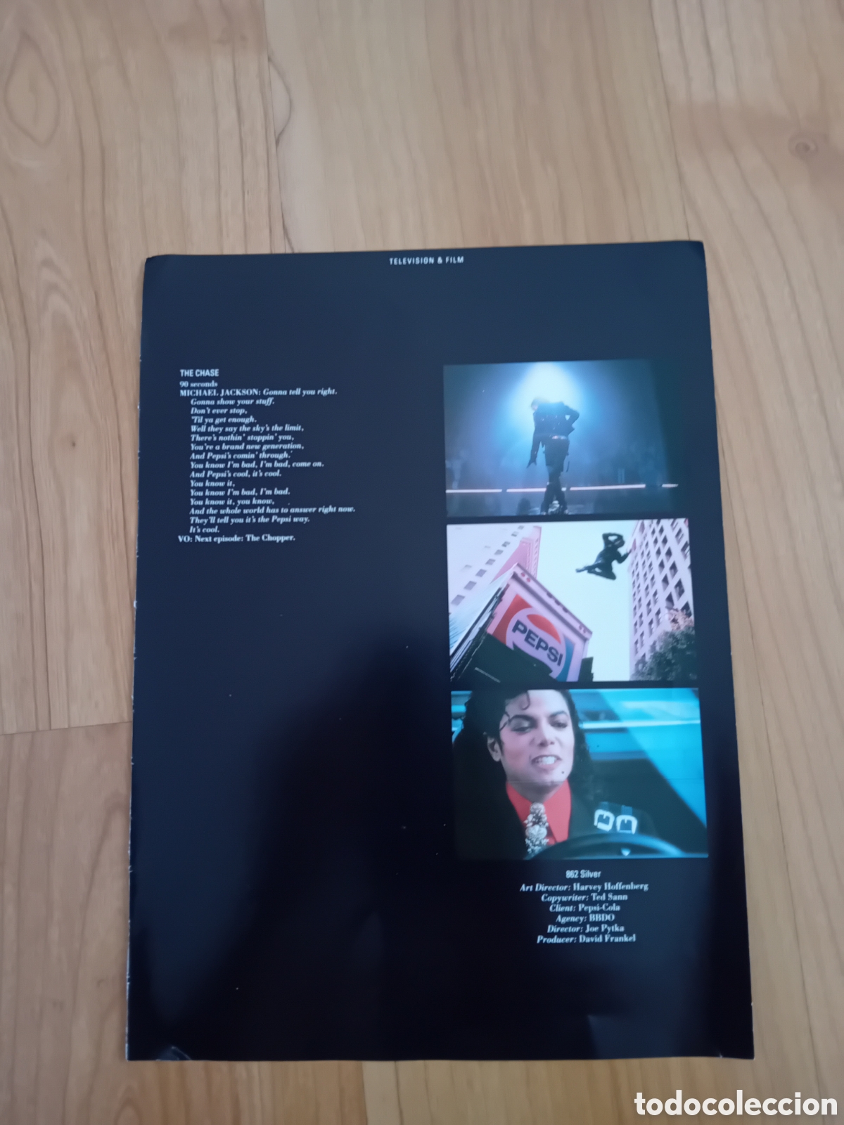 Otros art&iacute;culos de coleccionismo en papel: HOJA DE ANUARIO PUBLICITARIO 1989 CON FICHA DE CAMPA&Ntilde;A DE PEPSI CON MICHAEL JACKSON